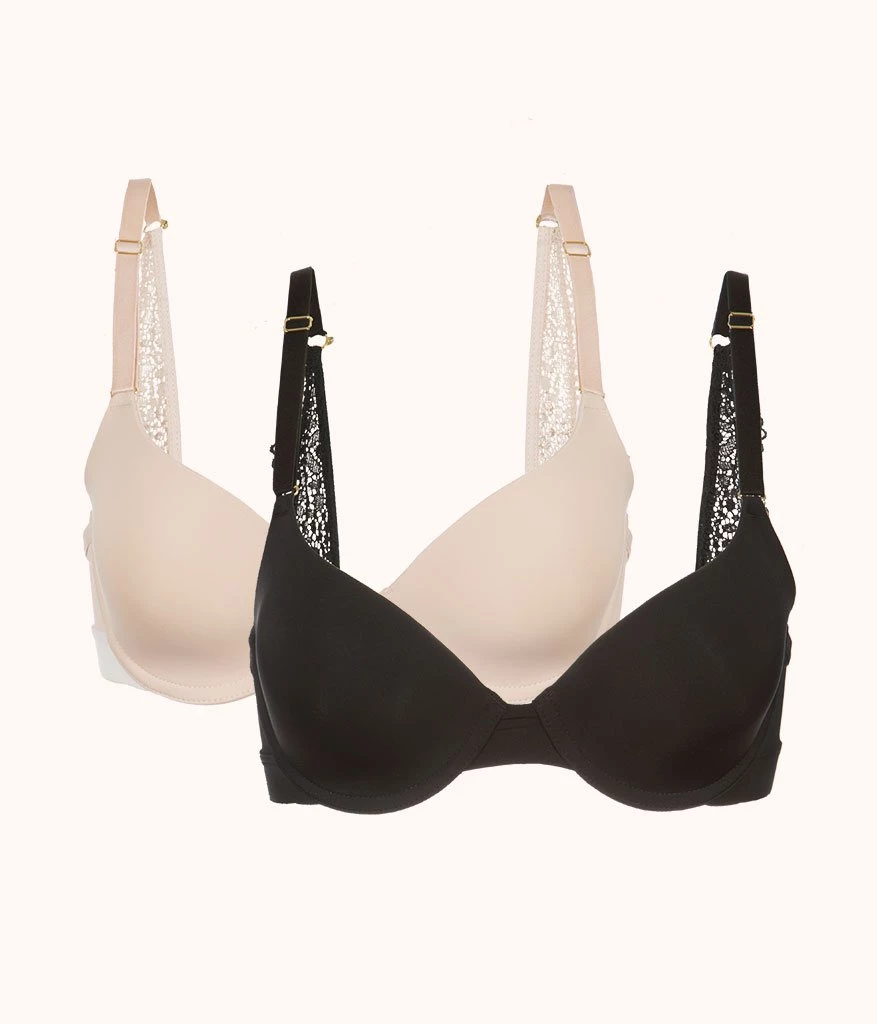 Wearlively The T-Shirt Bra Bundle: Jet Black/Toasted Almond 3 Wearlively The T-Shirt Bra Bundle: Jet Black/Toasted Almond