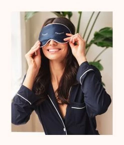 Wearlively The "Hit Snooze" Sleep Mask: Navy/White