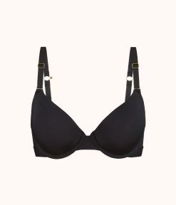 Wearlively The All-Day T-Shirt Bra Trio: Heather Gray/Jet Black/Toasted Almond Bras