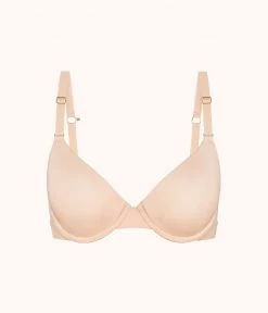 Wearlively The All-Day T-Shirt Bra Trio: Heather Gray/Jet Black/Toasted Almond Bras