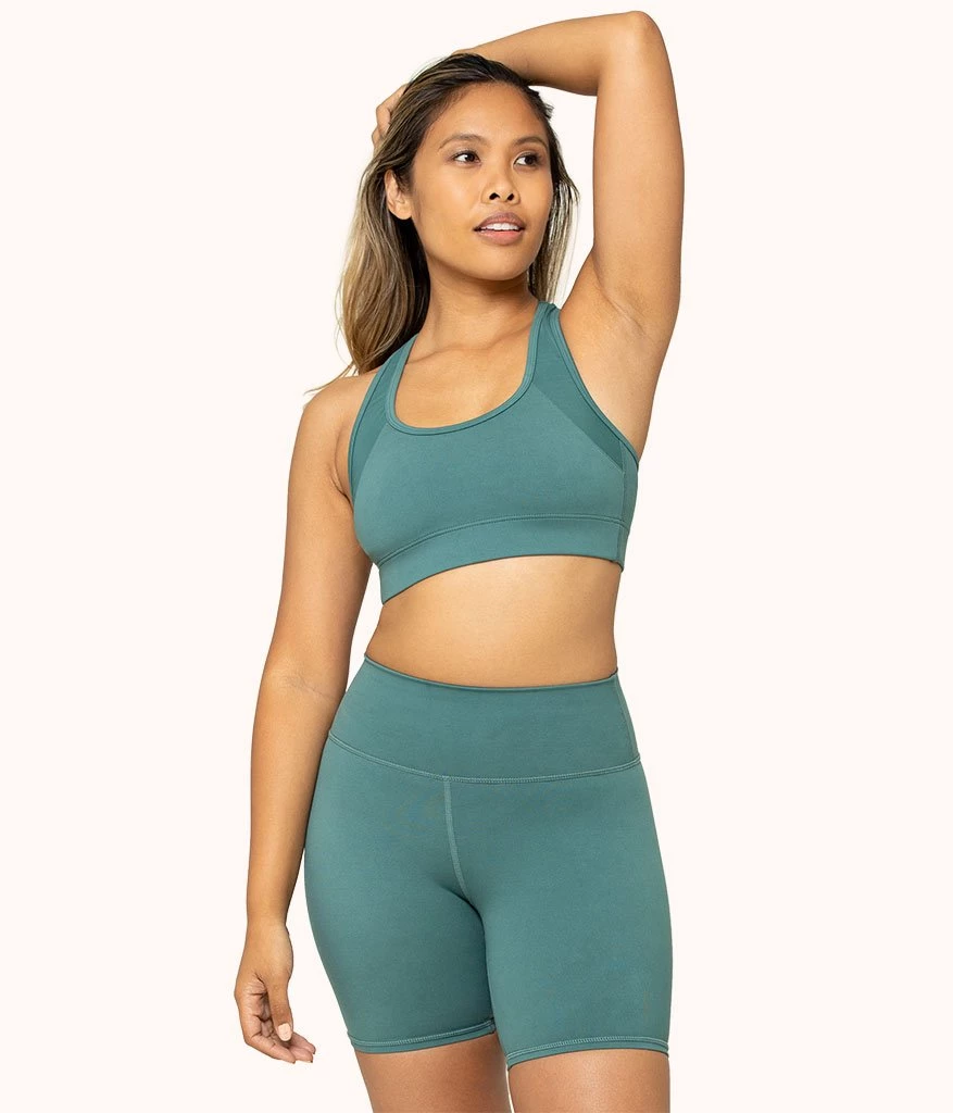 Wearlively The Active Racerback Bra: Harbor Green Bras 3 Wearlively The Active Racerback Bra: Harbor Green Bras