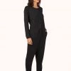 Wearlively The All-Day Crew Jumpsuit: Jet Black