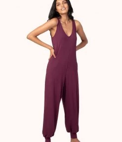 Wearlively All-Day Jumpsuit: Plum