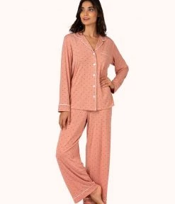 Wearlively The All-Day Lounge Pant - Print: Pepper Dot/Shell Pink