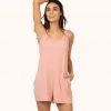 Wearlively The All-Day Lounge Romper: Shell Pink Categories