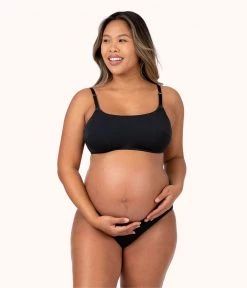 Wearlively The All-Day Maternity Bralette: Jet Black