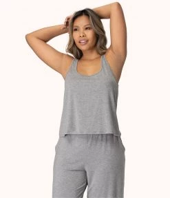 Wearlively Categories The All-Day Scoop Tank: Heather Grey