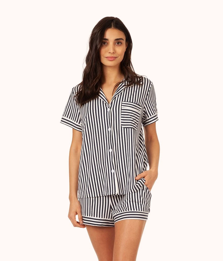 Wearlively Categories The All-Day Short Sleeve Shirt - Print: Mini Stripe Print 3 Wearlively Categories The All-Day Short Sleeve Shirt - Print: Mini Stripe Print