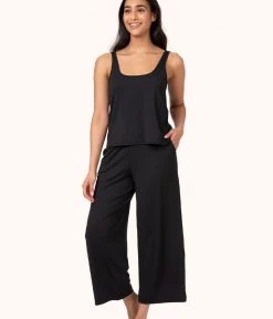 Wearlively The All-Day Wide Leg Pant: Jet Black