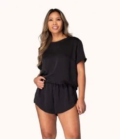 Wearlively Categories The Boxer Lounge Short: Jet Black