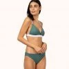 Wearlively The Bralette: Harbor Green/White