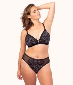 Wearlively The Busty Bralette - Print: Painted Polka