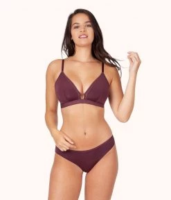 Wearlively The Busty Bralette: Plum Bras