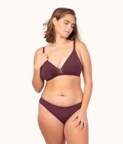 Wearlively The Busty Maternity Bralette: Plum