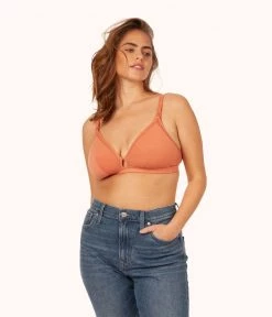 Wearlively The Busty Maternity Bralette: Terracotta