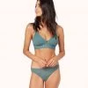 Wearlively Bras The Deco Mesh Bralette: Harbor Green 2 Wearlively Bras The Deco Mesh Bralette: Harbor Green