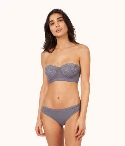 Wearlively The Lace Strapless: Smoke Bras