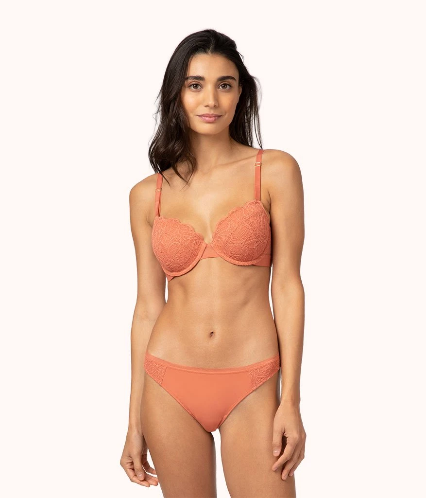 Wearlively The Lace T-Shirt Bra: Terracotta Bras 3 Wearlively The Lace T-Shirt Bra: Terracotta Bras