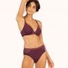 Wearlively The Luxe High Waist Bikini: Plum