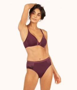 Wearlively The Luxe High Waist Bikini: Plum