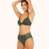 Wearlively The Luxe High Waist Bikini: Rich Olive