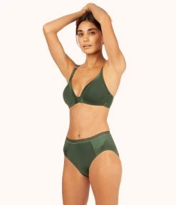 Wearlively The Luxe High Waist Bikini: Rich Olive