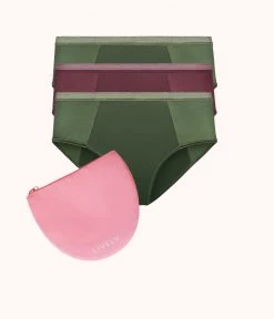 Wearlively Categories The Luxe High Waist Kit: Rich Olive/Plum