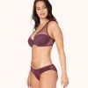 Wearlively The Mesh Back Bikini: Plum