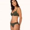 Wearlively Categories The Mesh Back Bikini: Rich Olive