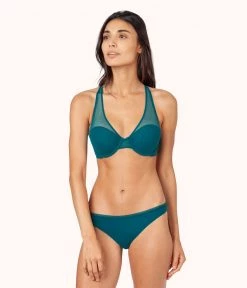 Wearlively The No Show Thong: Rich Teal