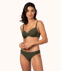 Wearlively Bras The No-Wire Push-Up: Rich Olive