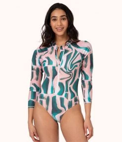 Wearlively The One Piece Rashguard: Paint Brush