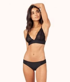 Wearlively The Palm Lace Bikini: Jet Black Categories
