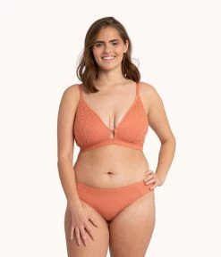 Wearlively The Palm Lace Bikini: Terracotta Categories