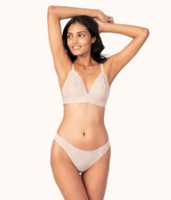 Wearlively Categories The Palm Lace Thong: Orchid