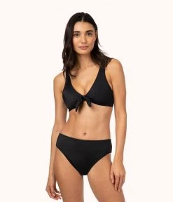 Wearlively The Plunge Bralette: Jet Black