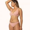 Wearlively The Ribbed Thong: Shell Pink
