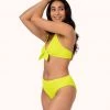Wearlively Categories The Ruched High Waist Bikini: Electric Lime