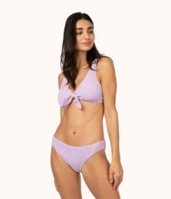 Wearlively The Ruched Plunge Bralette: Lilac Categories
