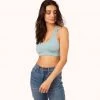 Wearlively The Seamless Racerback Bralette: Sky Blue