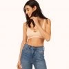 Wearlively Bras The Skinny-Strap Seamless Bralette: Toasted Almond
