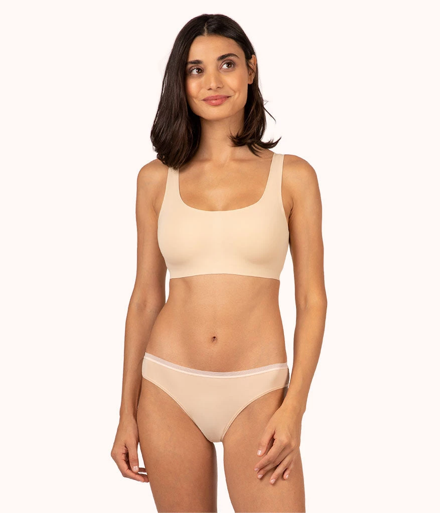 Wearlively Bras The Sleek Scoop Bralette: Toasted Almond 3 Wearlively Bras The Sleek Scoop Bralette: Toasted Almond