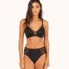 Wearlively The Smooth Lace Bralette: Jet Black Bras