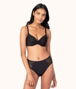 Wearlively The Smooth Lace High Waist Bikini: Jet Black Categories
