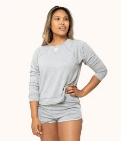 Wearlively The Terry-Soft Sweatshirt: Heather Gray Categories