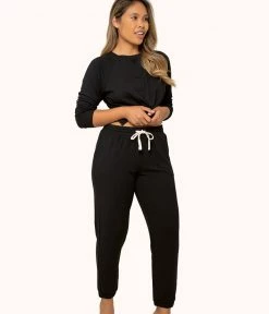 Wearlively Categories The Terry-Soft Jogger: Jet Black