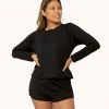 Wearlively The Terry-Soft Sweatshirt: Jet Black Categories