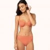 Wearlively Bras The Unlined Lace Bra: Terracotta