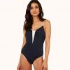Wearlively Categories The V One Piece: Navy/White
