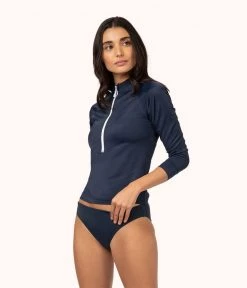 Wearlively The Zip Rashguard: Navy Categories